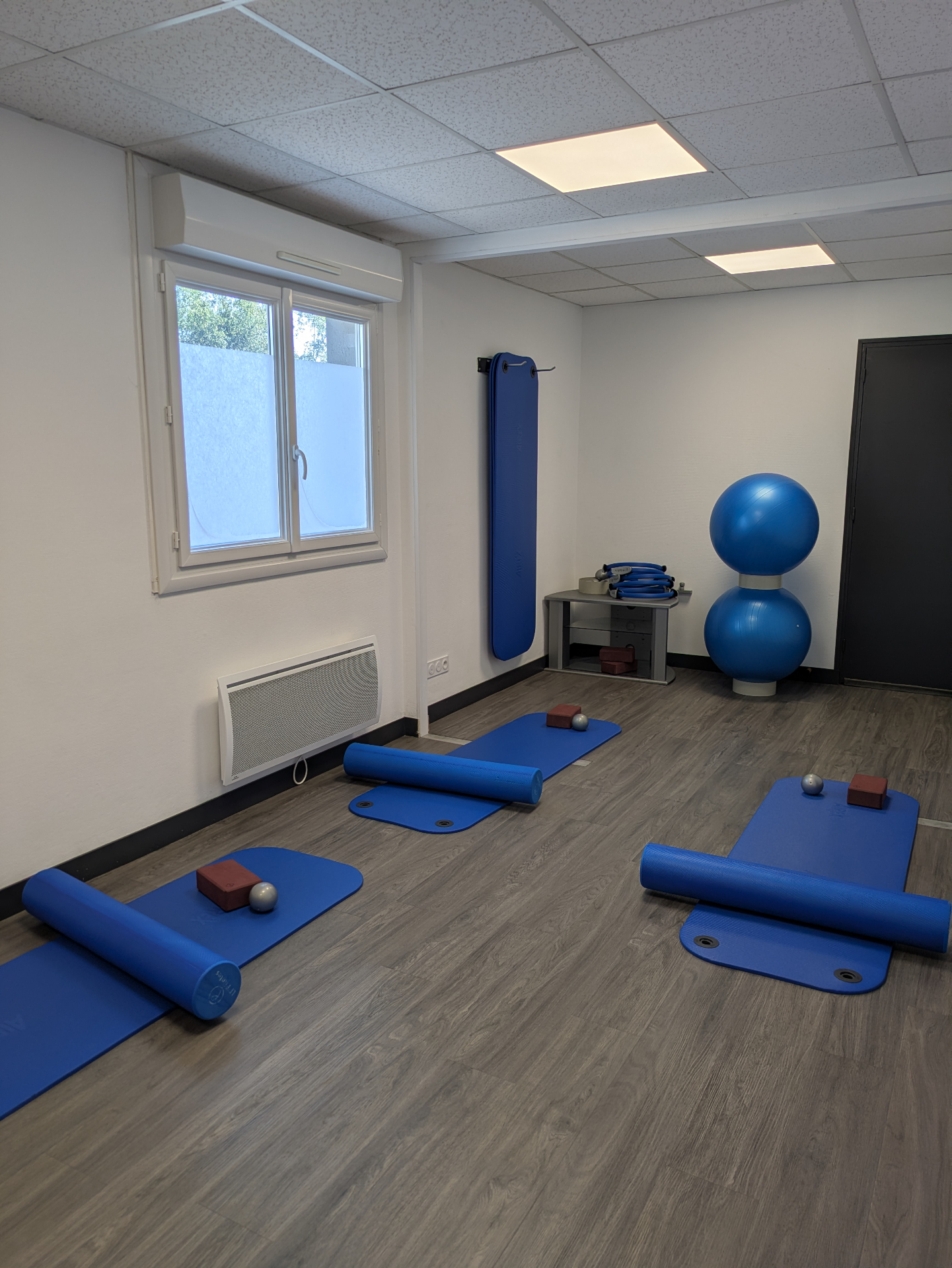Salle de cours collectifs en pleine séance